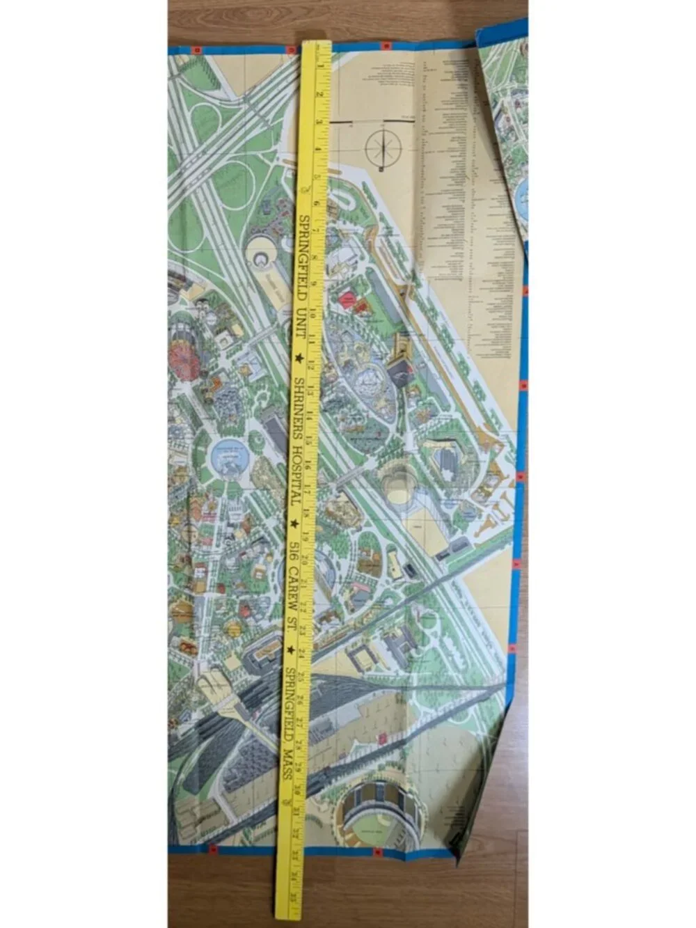 vintage Souvenir map New York world's fair 1964/65